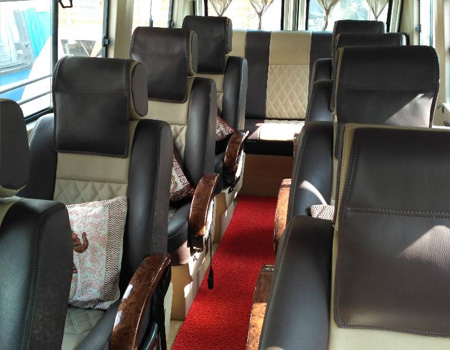 9 Seater Tempo Traveller on Rent